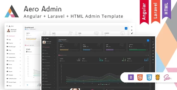 Download Aero - Bootstrap Admin Template with Laravel & Angular version latest version.webp