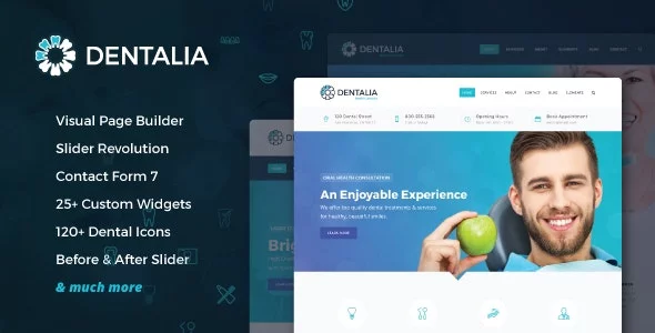 Download Dentalia - Dentist & Medical WordPress Theme latest version.webp