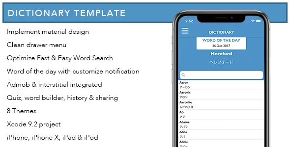 Download Dictionary Template for iOS laster version.webp