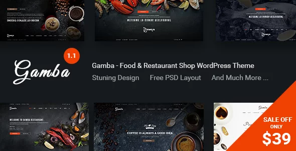 Download Gamba - Food & Restaurant WordPress Theme latest version.webp