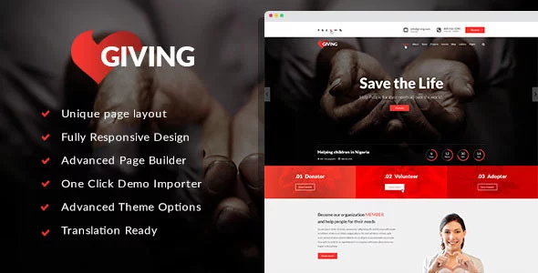 download Giving - NGO Charity Fundraising WordPress Theme.webp