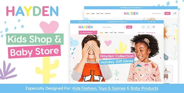 Download Hayden - Kids Store WooCommerce Theme latest version.webp