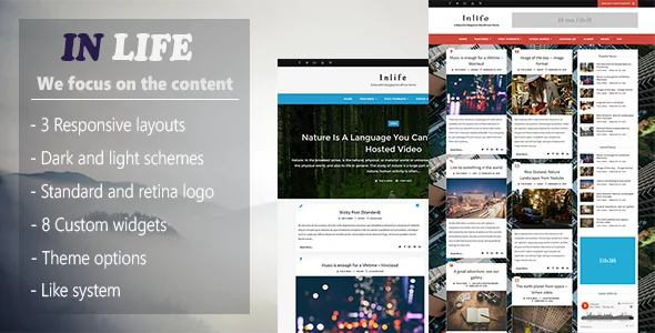 Download InLife - Simple & Flexible Blog Magazine latest version.webp