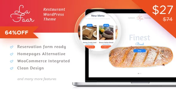 Download Lafaar - Restaurant & Food Menus WooCommerce Theme latest version.webp