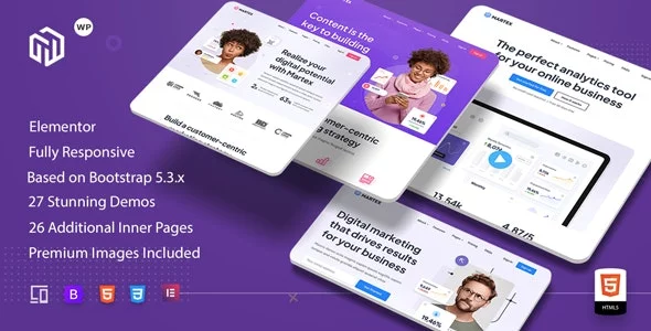 Download Martex - Software, SaaS & Startup Landing Page WordPress Theme + Themeforest 47441503.webp