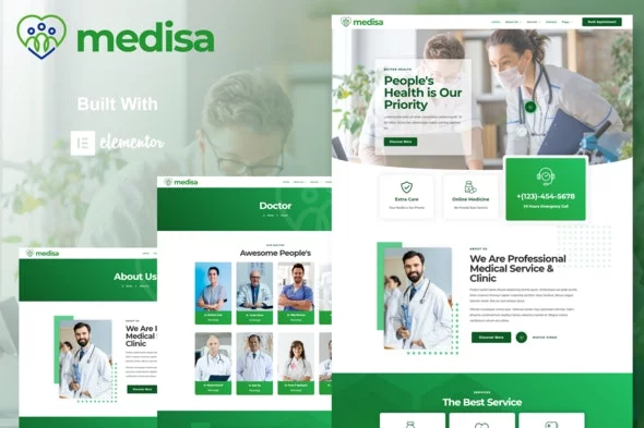 Download Medisa - Medical Elementor Template Kit.webp