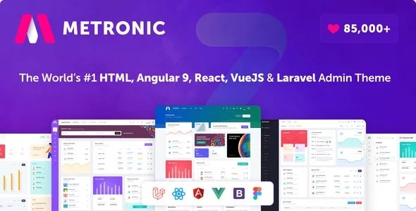 Download Metronic - Bootstrap 4 HTML, React, Angular 9, VueJS & Laravel Admin Dashboard Theme.webp