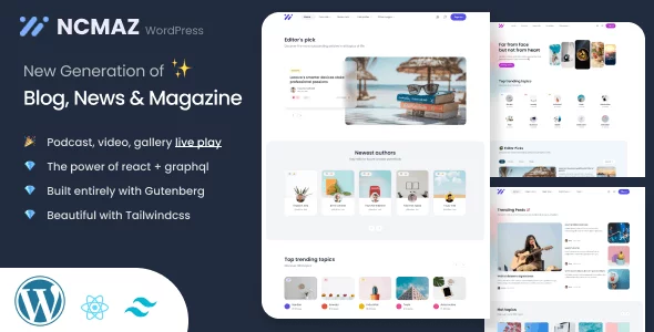 Download Ncmaz - Blog Magazine WordPress Theme + Themeforest 34122841.webp