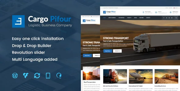 Download Pifour - Logistic and Transportation WordPress Theme.webp