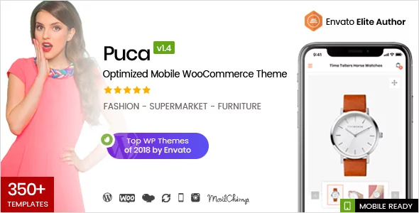 Download Puca - Optimized Mobile WooCommerce Theme latest version.webp