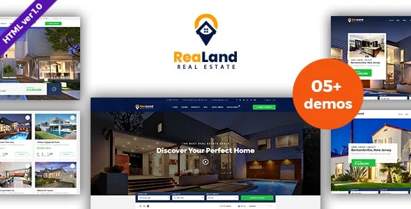 Download ReaLand - Real Estate HTML Template.webp