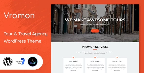 Download Vromon - Tour & Travel Agency WordPress Theme + Themeforest 21047408.webp