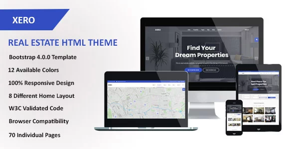 Download Xero - Real Estate HTML Template.webp