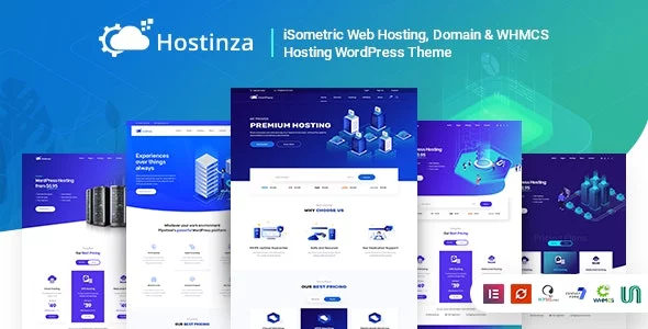 Hostinza - Isometric Domain & Whmcs Web Hosting WordPress Theme.webp