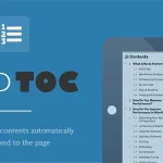 Fixed TOC - table of contents for WordPress(wp) plugin