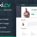 Meraki One Page Resume WordPress Theme