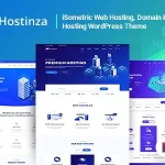 Hostinza - Isometric Domain & Whmcs Web Hosting WordPress Theme