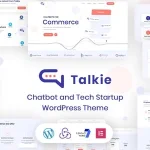 Talkie - Chatbot and Tech Startup WordPress Theme