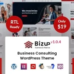 Bizup - Business Consulting WordPress Theme