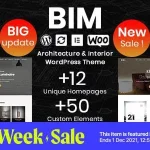 BIM - Architecture & Interior Design Elementor WordPress Theme